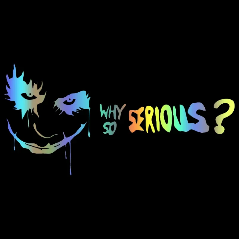 Car Accessories Joker - Why So Serious Funny Car Stickers