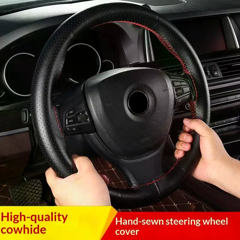 Steering Wheel Cover - Hand Sewn Car Steering Wheel Protective