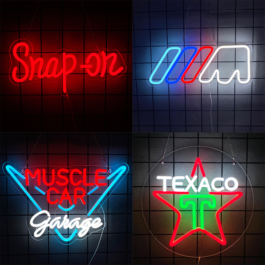 Car Accessories Shop - Garage Car Service Series Led Neon