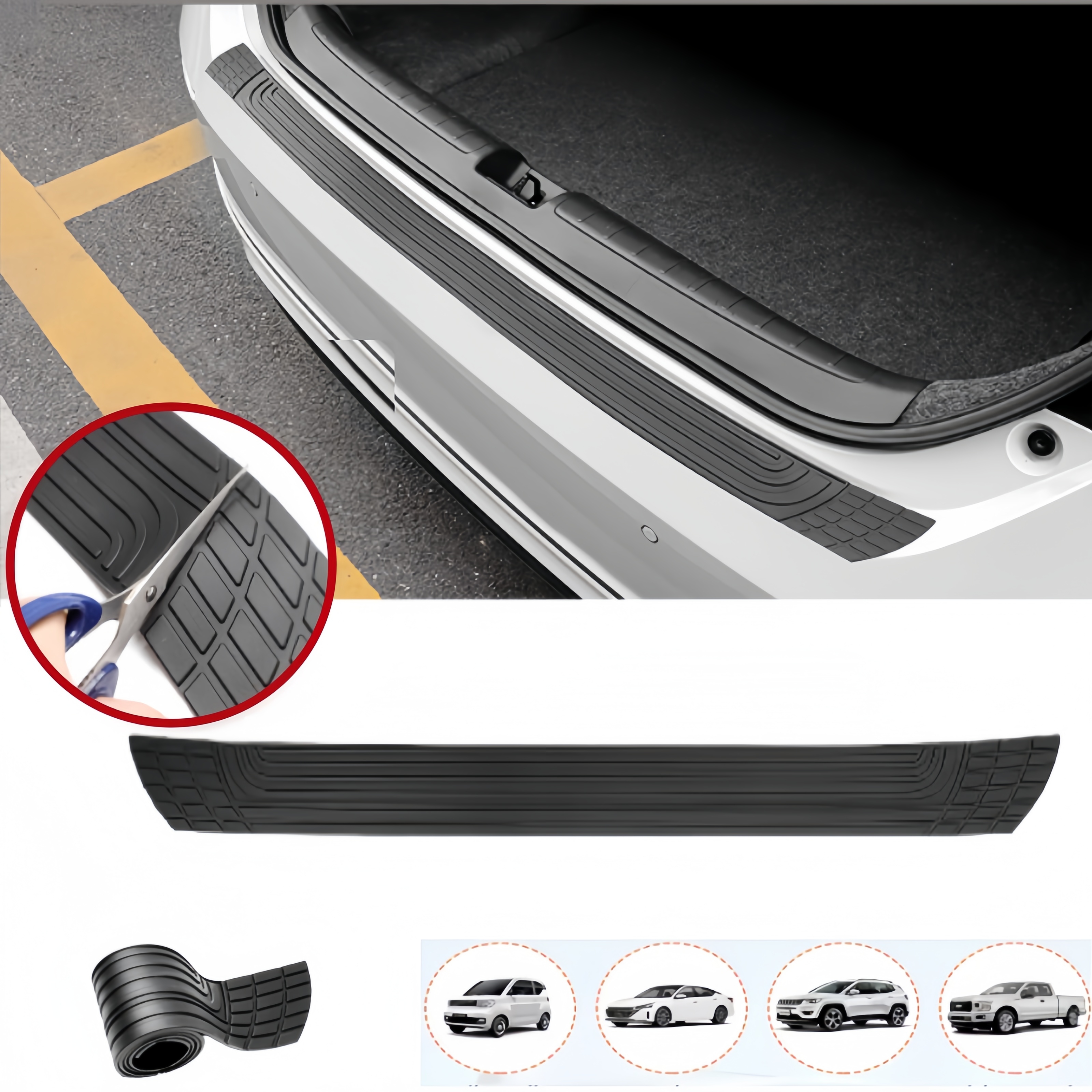 Bumper Guard Protector - Universal Car Rear Bumper Protector Scratch