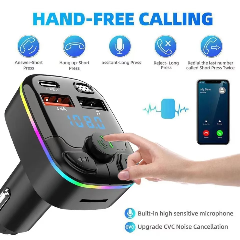 Fm Transmitter - Car Charger Bluetooth 5.0 FM Transmitter