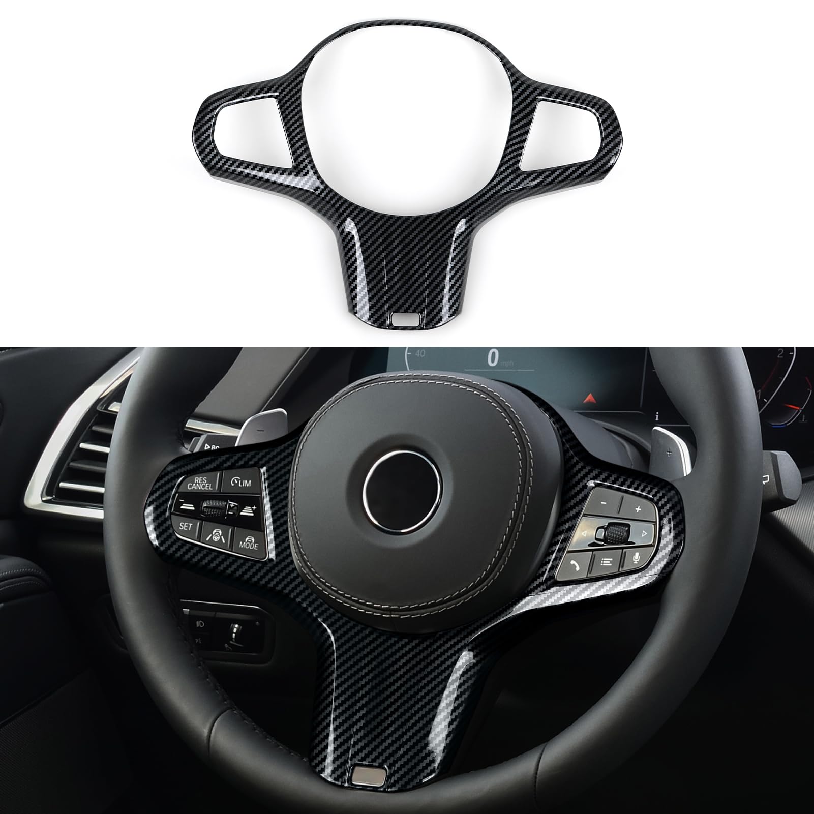 Carbon Fiber Style ABS Steerin - Steering Wheel Cover recensie en prijs