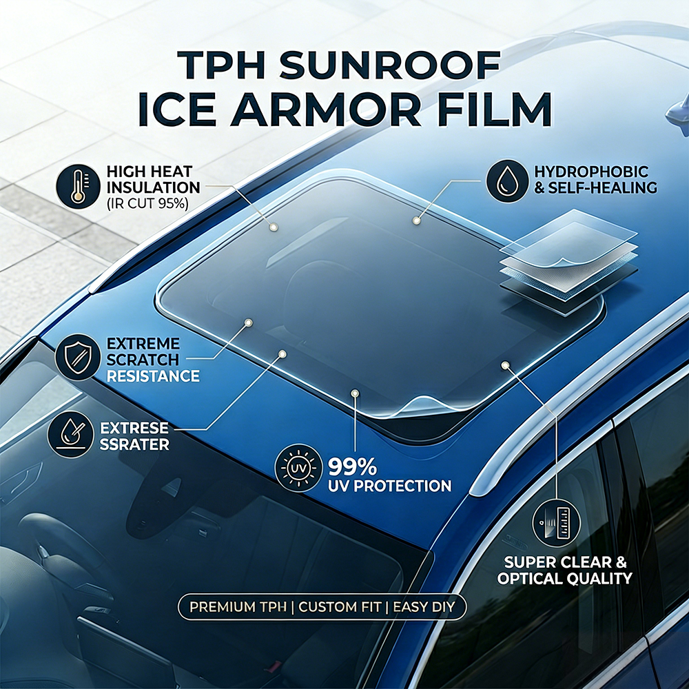TPH Car Sunroof Ice Film Heat  - Tinted Window Film recensie en prijs