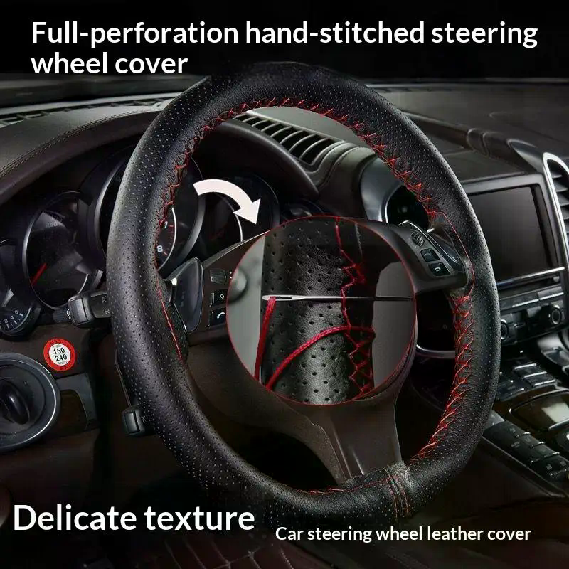 Hand Sewn Car Steering Wheel P - Steering Wheel Cover recensie en prijs