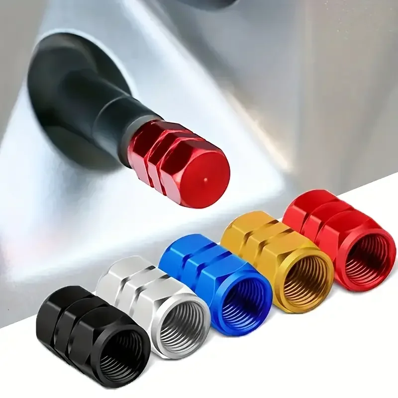 4Pcs Aluminum Tire Valve Caps  - Steering Wheel Cover recensie en prijs