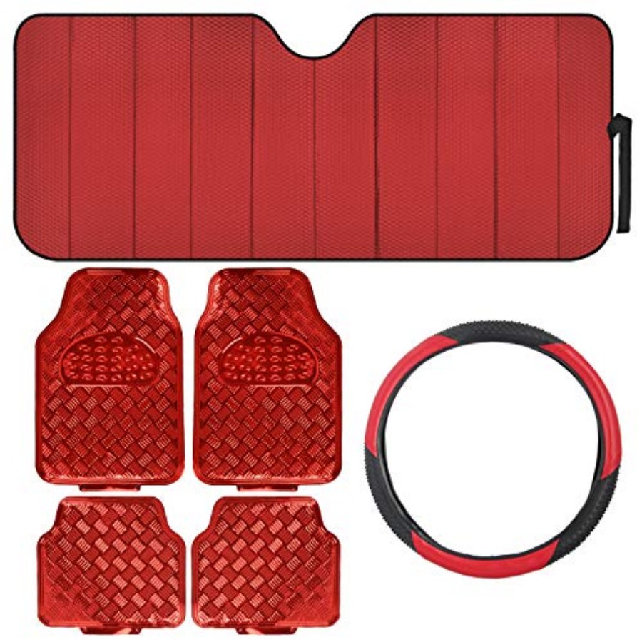 6-Piece Car Accessory Set Heav - Steering Wheel Cover recensie en prijs