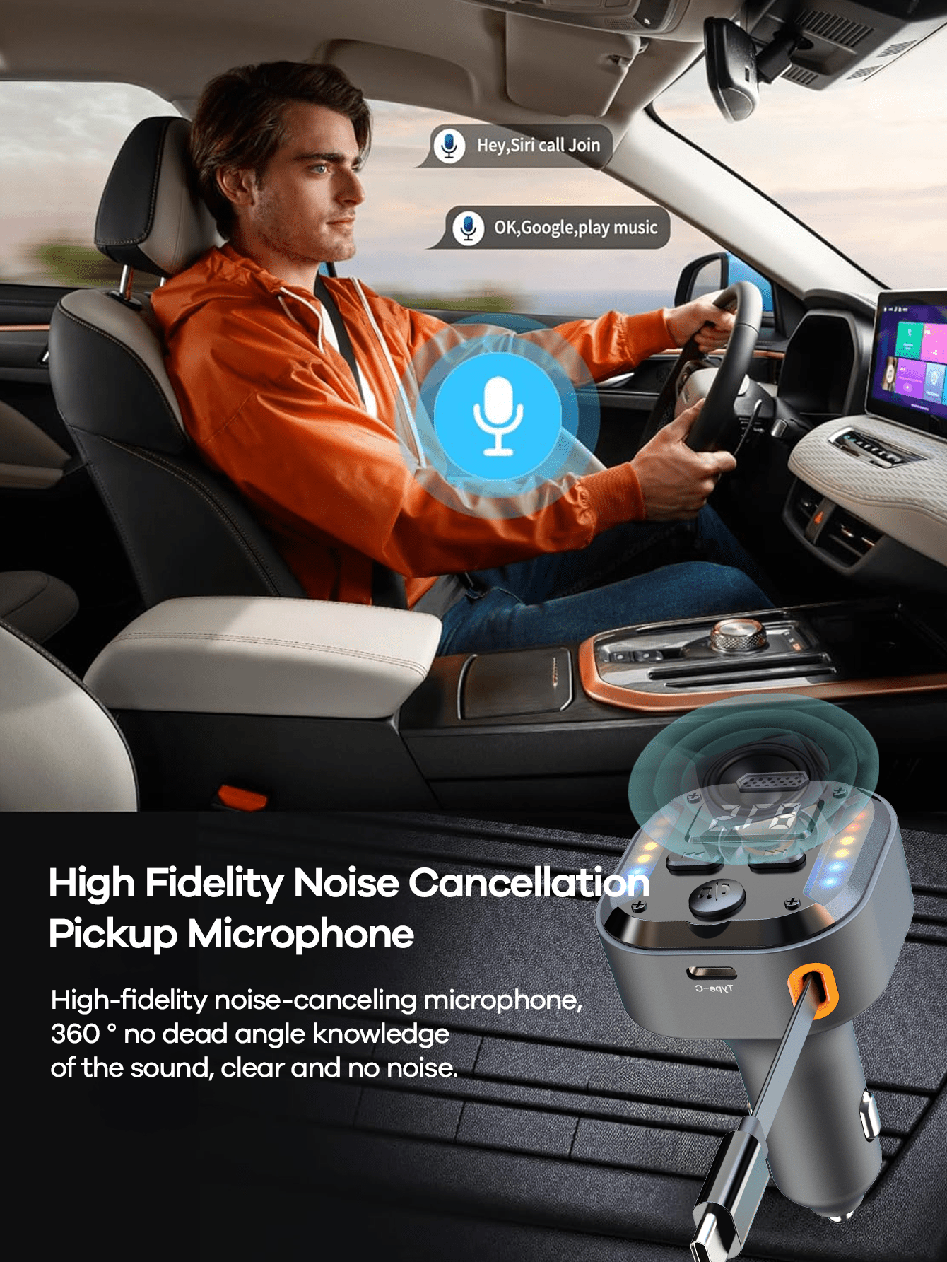 USB C Bluetooth Car Adapter Wi - Fm Transmitter recensie en prijs