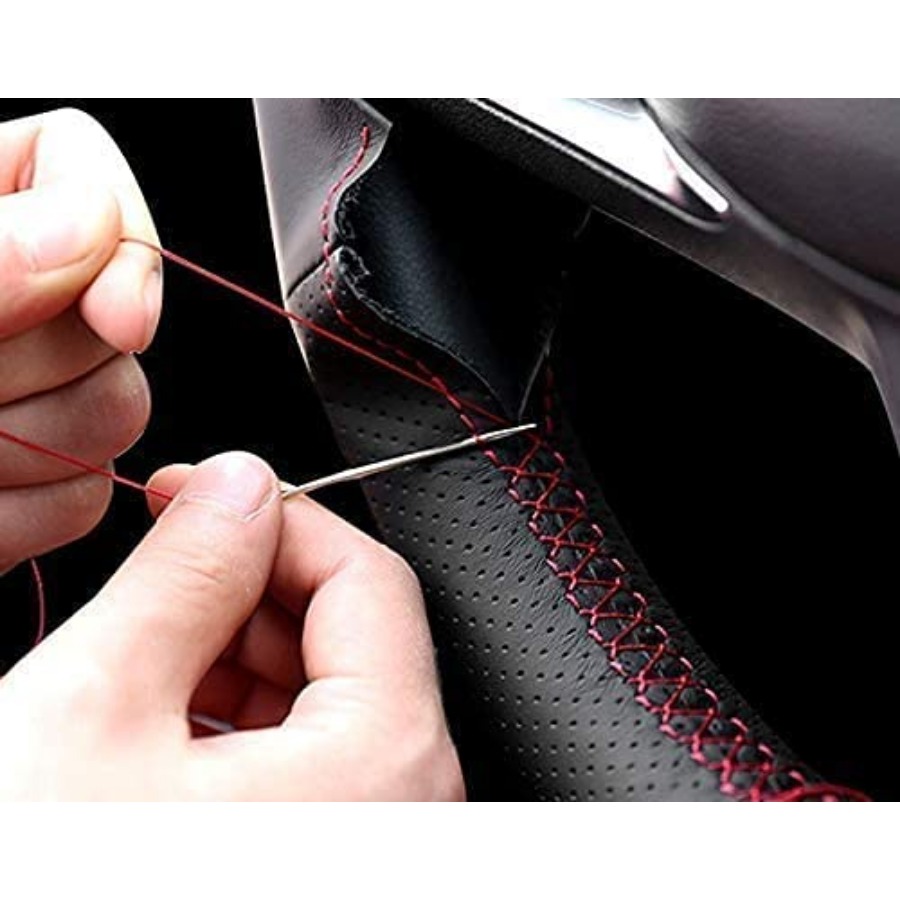DIY Stitching Carbon Fiber Ste - Steering Wheel Cover recensie en prijs