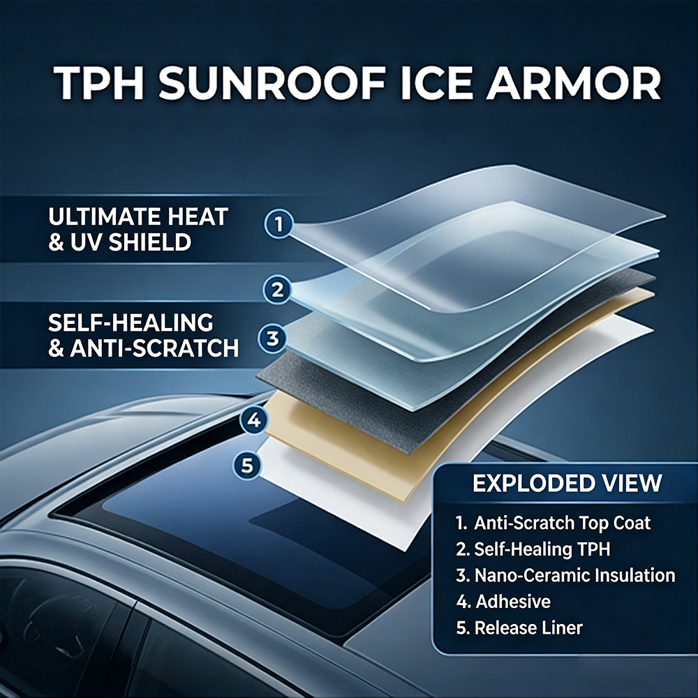 7.5mil TPH Car Sunroof Ice Arm - Tinted Window Film recensie en prijs