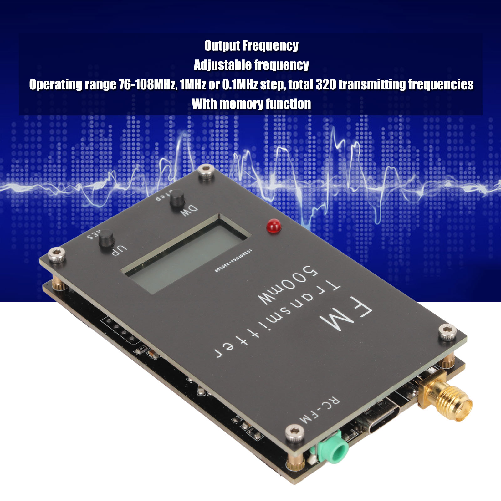 500mW FM Transmitter with LCD  - Fm Transmitter recensie en prijs