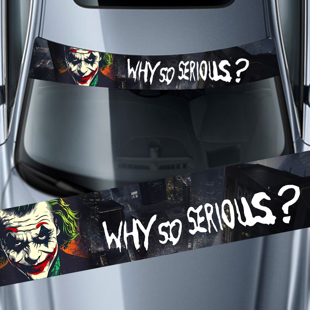 Why So Serious Car Sticker fun - Car Accessories Joker recensie en prijs