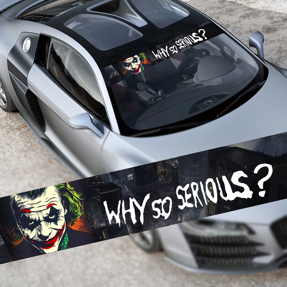Why So Serious Car Sticker fun - Car Accessories Joker recensie en prijs