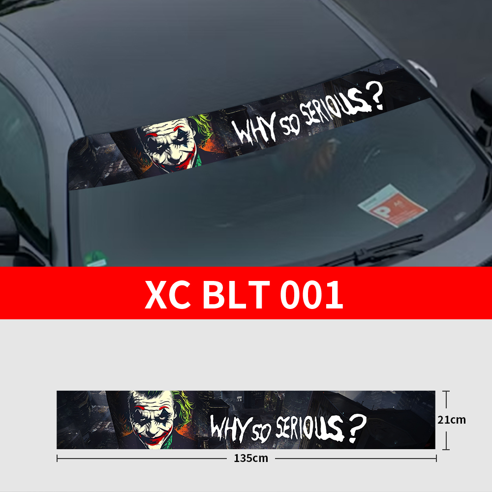 Why So Serious Car Sticker fun - Car Accessories Joker recensie en prijs