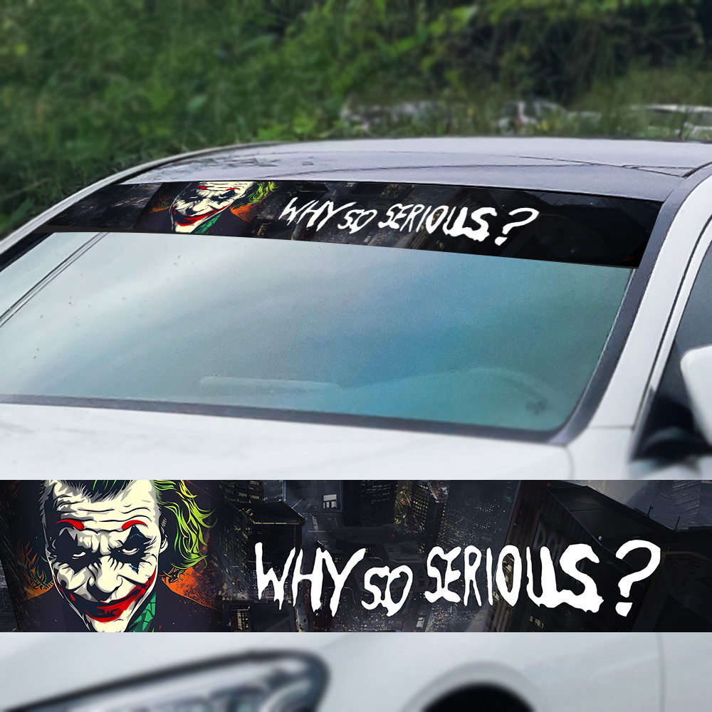 Why So Serious Car Sticker fun - Car Accessories Joker recensie en prijs