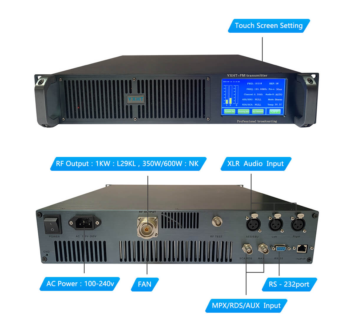 100-240V Global Voltage YXHT-1 - Fm Transmitter recensie en prijs