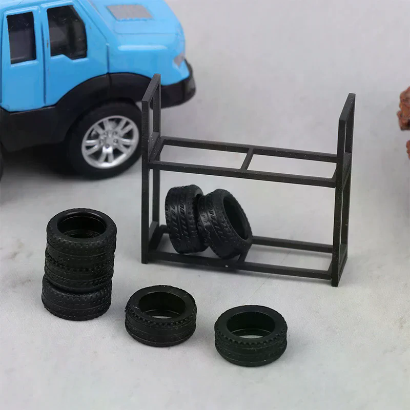 1:64 Scale Tire Rack Display H - Car Accessories Shop recensie en prijs