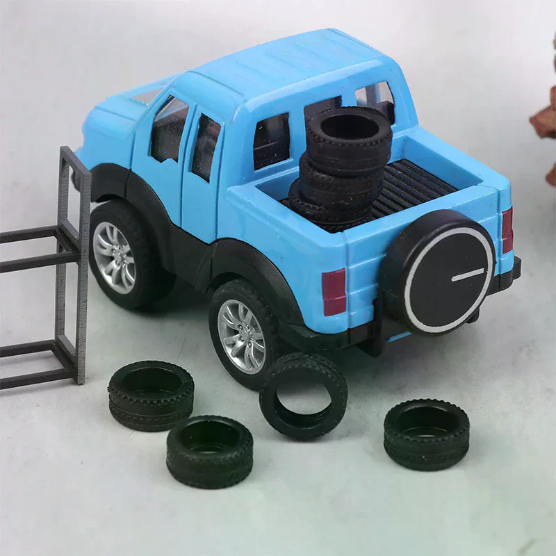 1:64 Scale Tire Rack Display H - Car Accessories Shop recensie en prijs