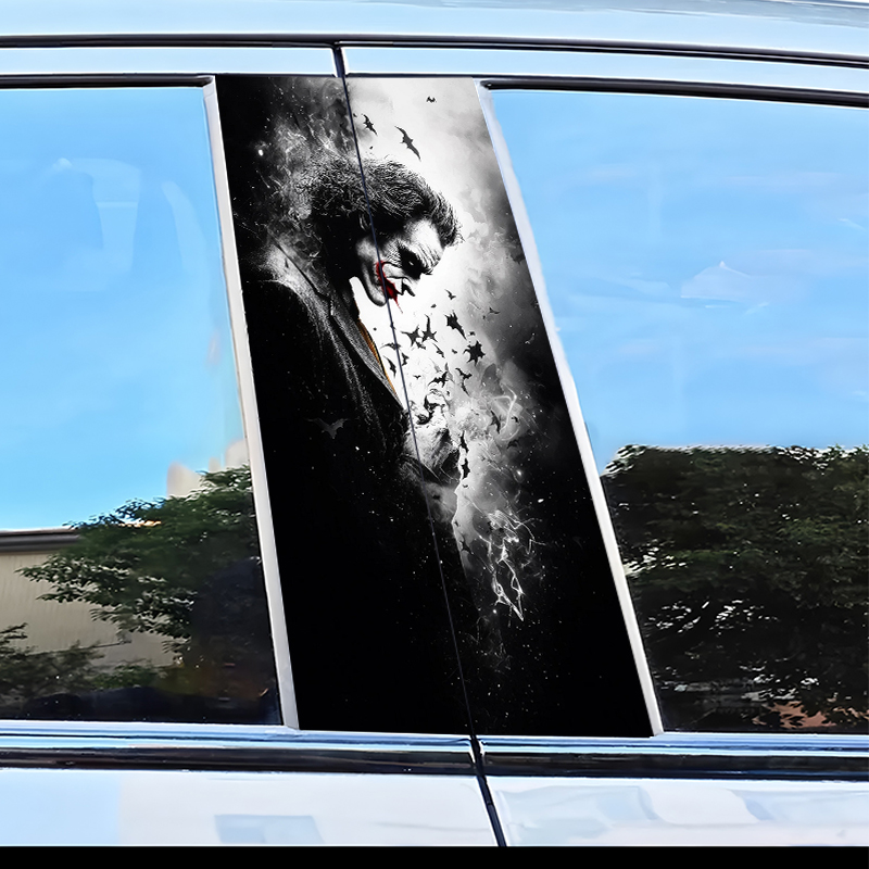 2 car center pillar stickers J - Car Accessories Joker recensie en prijs