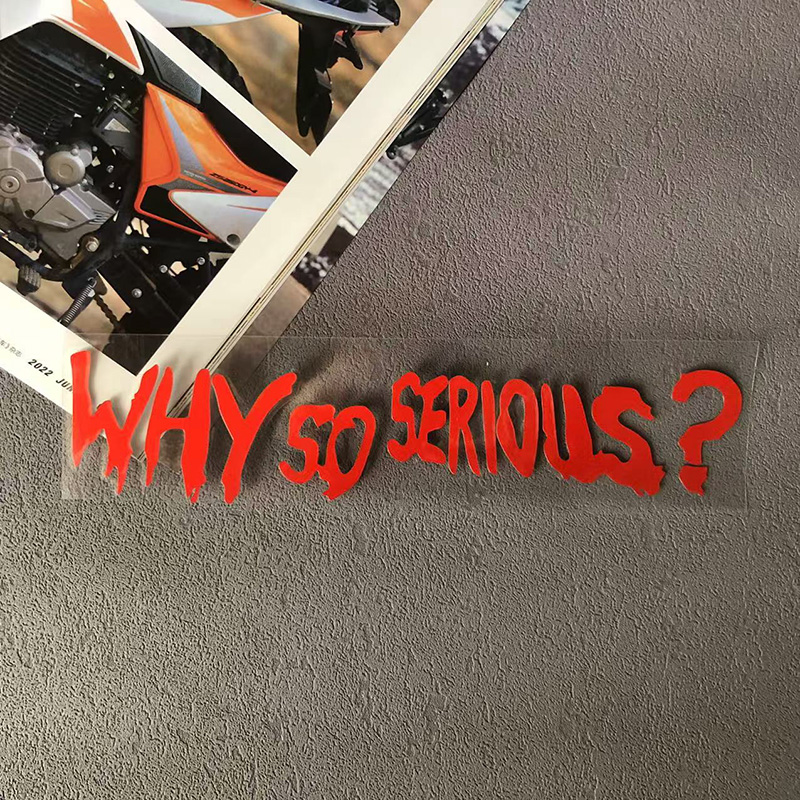 Why So Serious Decals Motorcyc - Car Accessories Joker recensie en prijs