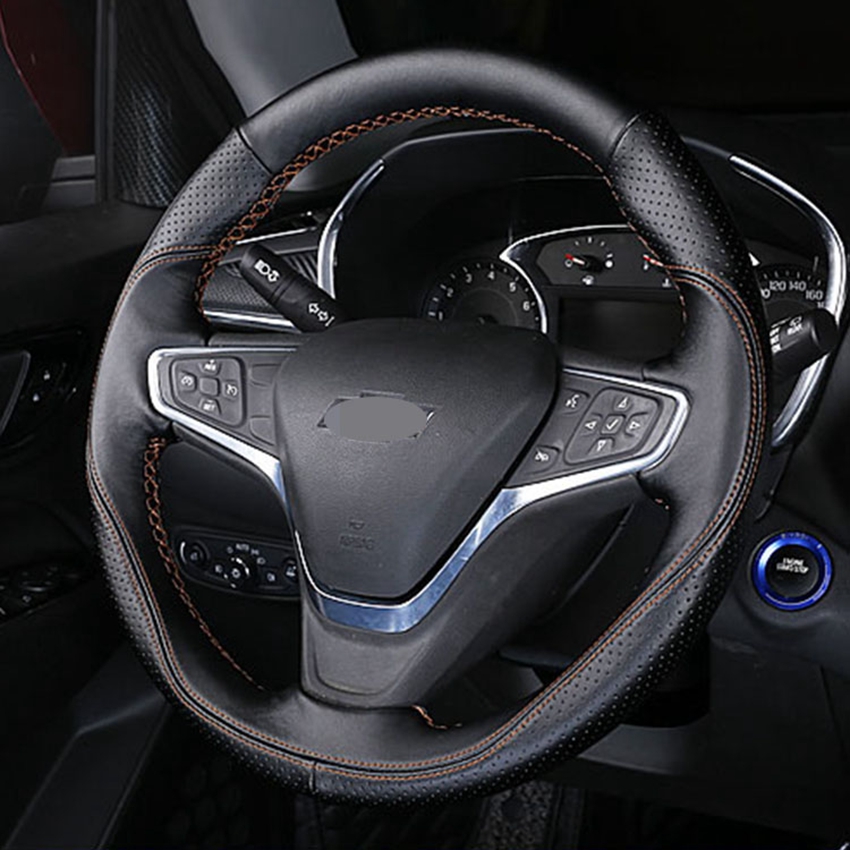 DIY Genuine leather Car Steeri - Car Accessories Xl6 recensie en prijs