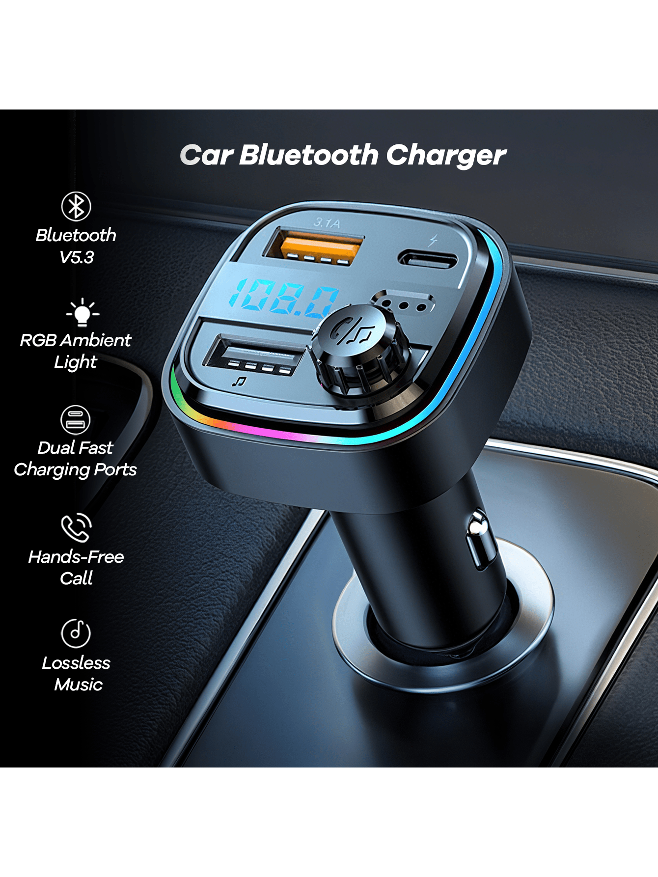 Car Bluetooth 5.3 FM Transmitt - Fm Transmitter recensie en prijs