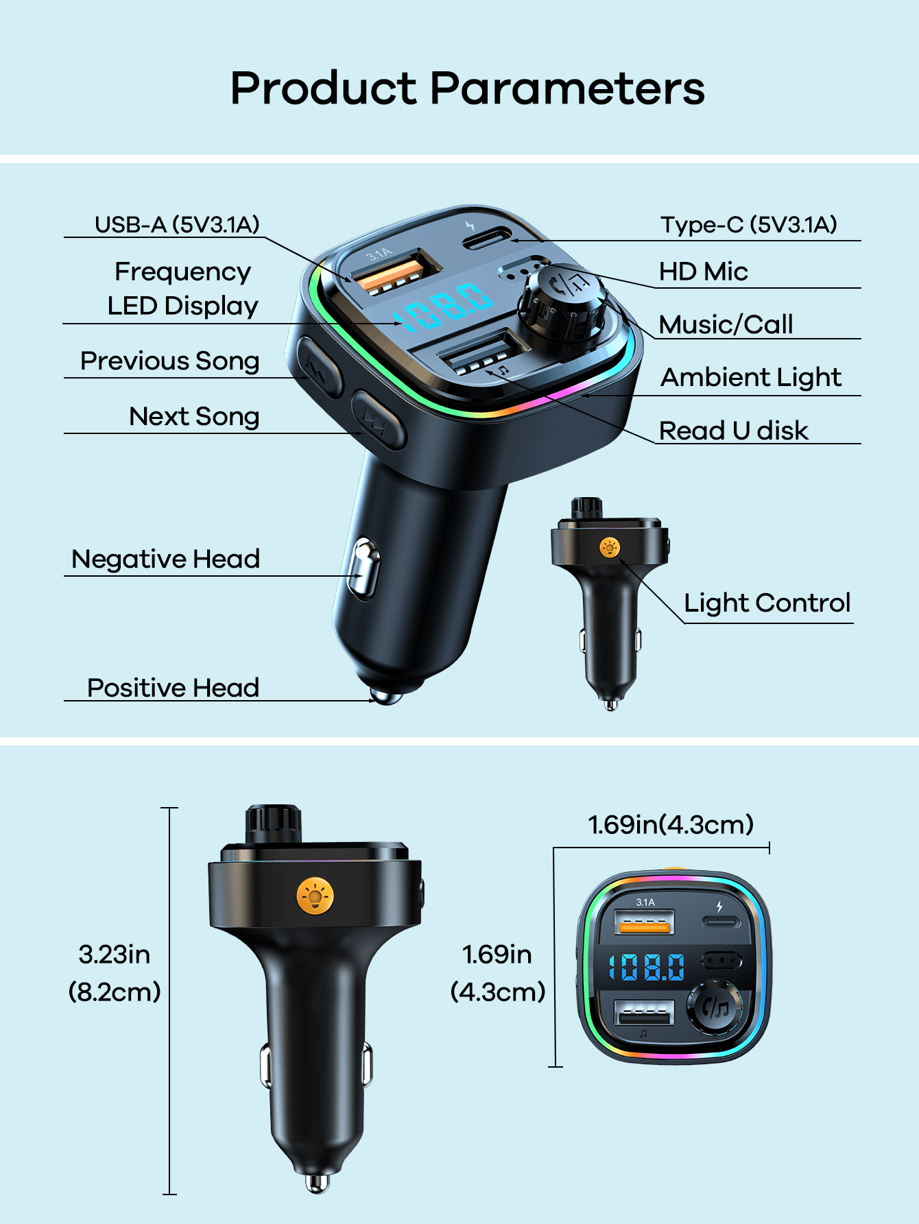 Car Bluetooth 5.3 FM Transmitt - Fm Transmitter recensie en prijs